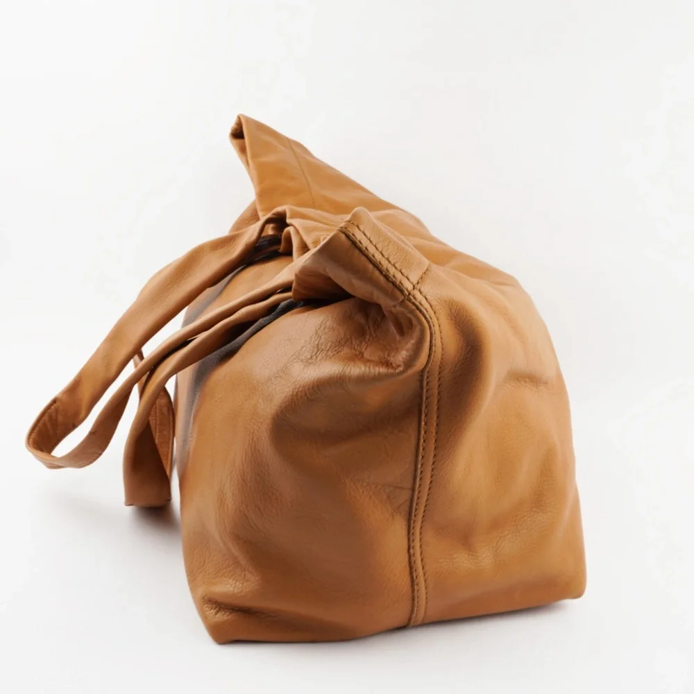 Madewell Tan Leather Tote Bag